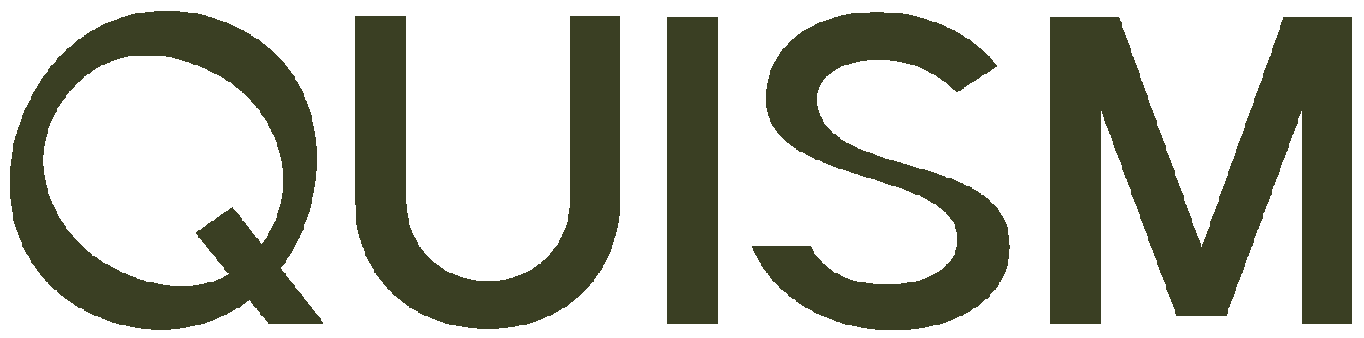 Quism logo in dark green